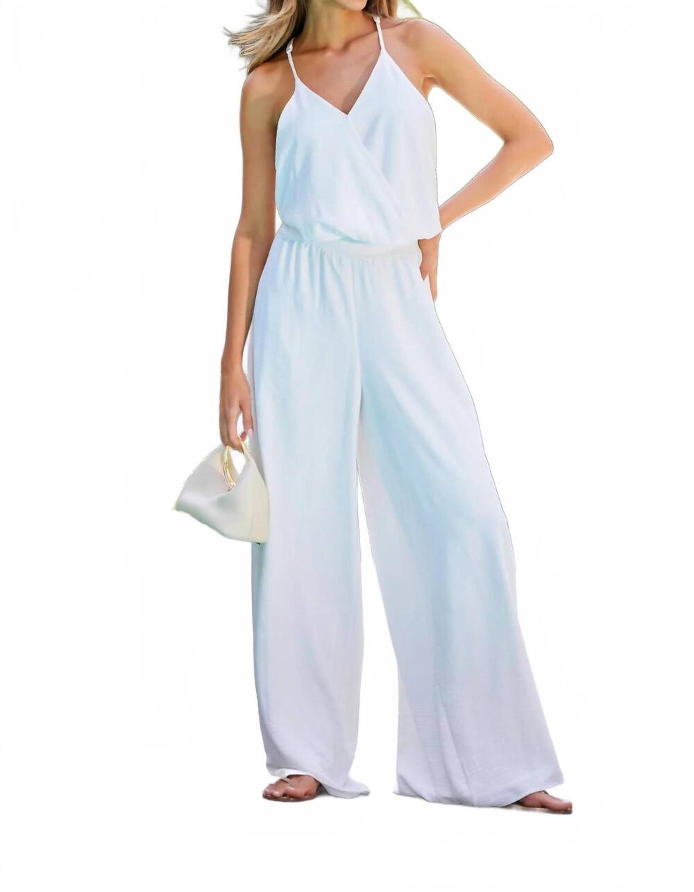 NEW BISHOP + YOUNG free spirit pull on pants in white